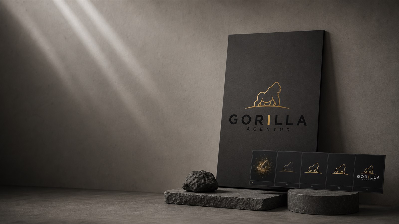 Case-Cover des Gorilla Agentur Logo-Intros.