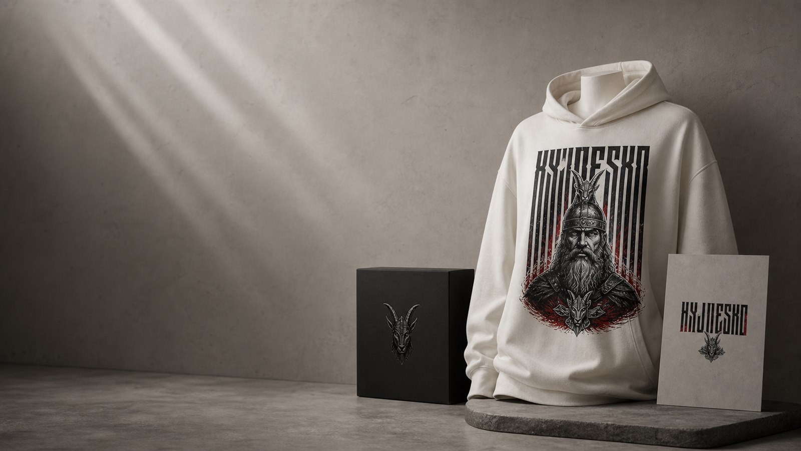 HYJNESHO Streetwear-Campaign-Cover mit Hoodie-Motiv.